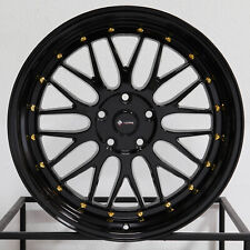 4-New 18" Vors VR8 Wheels 18x8/18x9 5x110 35/35 Gloss Black Staggered Rims 73.1