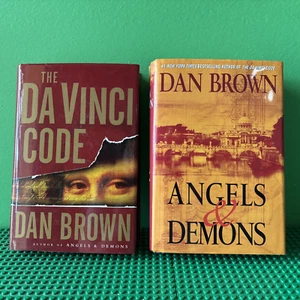 DAN BROWN HARDCOVER LOT DA VINCI CODE ANGELS AND DEMONS - Picture 1 of 8