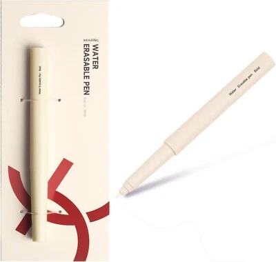 Bolígrafo Marcador Borrable en Agua Blanca para Tela, Tinta Suave que Desaparece al Tacto Foto 1 de 4