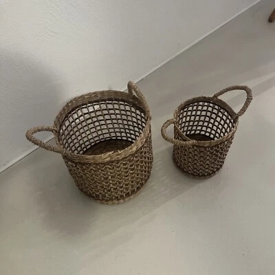 2 schöne Körbe - Bastkörbe - Bild 1 von 4