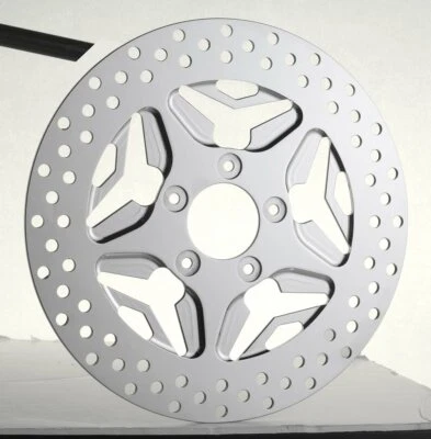 11.8 PERFORMANCE MACHINE Brake Rotor Speed Star Polished Stainless Harley 07-16 - Image 1 of 4