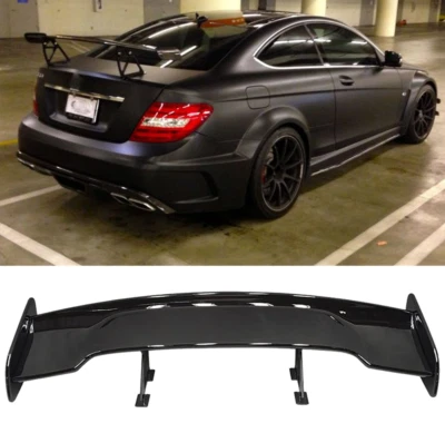 For Mercedes Benz C250 C300 C63 W204 46" Glossy Rear Trunk Spoiler Racing Wing Foto 1 de 4
