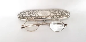 Seltene & schöne massive Silber viktorianische Lesebrille & Etui 1842 & 1885 - Bild 1 von 23