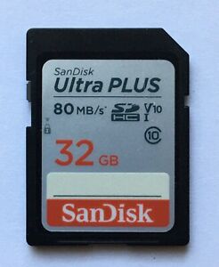 SanDisk Ultra 32GB SDHC Class 10 UHS-I SD Memory Card for Camera 120 MB/s