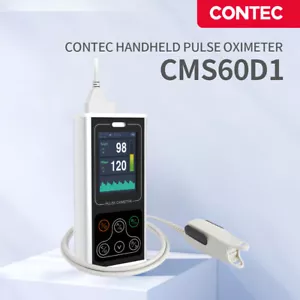 CONTEC CMS60D1 Pulsoximeter Handheld Spo2 PR Clolor Screen Alarm PC Software - Bild 1 von 7