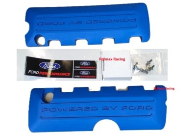 New Powered By Ford blue coil covers 2015-2020 Mustang Shelby GT350 GT350R 5.2 - Image 1 of 2