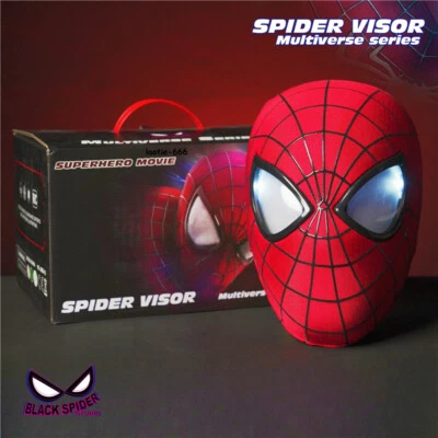 The Amazing Spider-Man Mask Peter Parker Cos Wearable Moving Eyes Remote Control - Image 1 of 4