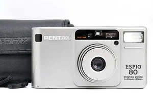 Near Mint Pentax ESPIO 80 ZOOM analoge Kompaktkamera mit Tasche, Riemen Japan - Bild 1 von 24