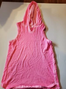 So Perfect Girls Hooded Shirt Size 14 Pink Active Tank Sleeveless - Picture 1 of 4