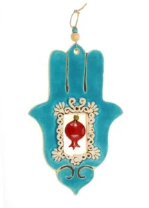 Pomegranate hamsa in the window handmade Norit Teva Designed wall gift - Picture 1 of 4