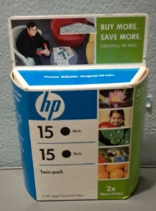 PACK DE 2 CARTUCHOS IMPRESORA HP NEGRO 15 UG14 - Imagen 1 de 2