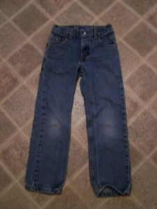 Vintage Levis 505 Boy's Jeans Red TAG: 8 Classic Fit Regular 24x22 - Picture 1 of 6