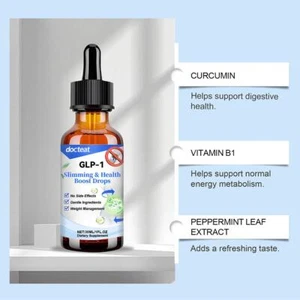 Glp-1 Moringa Weight Loss Boost Drops 30ml Intestinal Balance Reduce appetite - Picture 1 of 19
