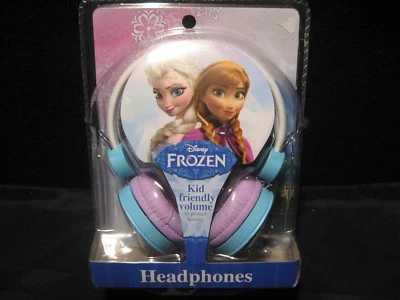 Disney Frozen Elsa & Ana Ragazze "Kid Friendly Volume" Cuffie Pad Morbide NUOVE - Immagine 1 di 4