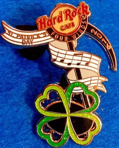 FOUR WINDS ST PATRICK'S DAY 2016 SHAMROCK MUSICAL NOTES Hard Rock Cafe PIN LE100 - Picture 1 of 1