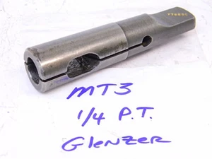 USED GLENZER DETROIT #3MT SPLIT SLEEVE TAP DRIVER 1/4" P.T. (779555) - Picture 1 of 1