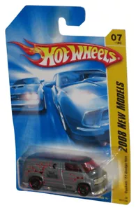 Hot Wheels 2008 New Models Silver Custom '77 Dodge Van Toy 007/196 - Picture 1 of 1
