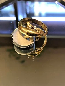 Solid Gold Ring Dolphin, 10kt Gold Ring, Simple Dolphin Ring Designs – Jewelry - Bild 1 von 12