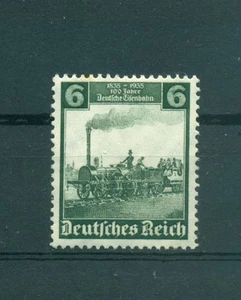 TRENI - TRAINS GERMANY DEUTSCHES REICH 1935 Mi. 580 6Pf - Picture 1 of 1