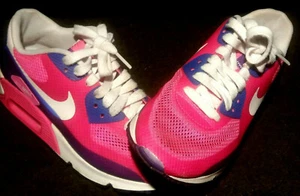 Womens 6.5 Nike Air Max 90 Hyperfuse Pink Flash Cross Training - Picture 1 of 5