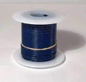 24 AWG Gauge UL1007 UL1569 Hook-up Wire 100 feet BLUE ~ 10 Colors Available! - Imagen 1 de 1