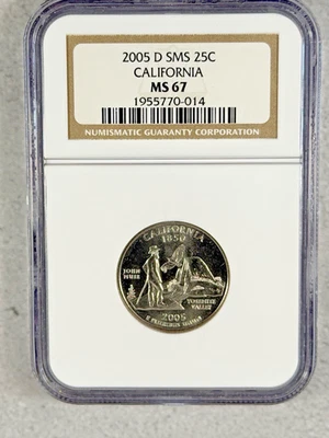 2005-D California State 25C Quarter PCGS MS67 #2P51 - Image 1 of 2