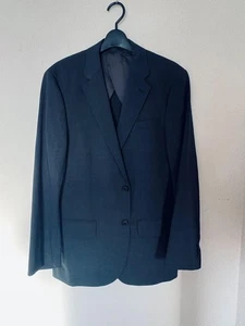 Uniqlo Premium Wool Suit Setup L Charcoal Gray Business Casual Mens - Picture 1 of 20