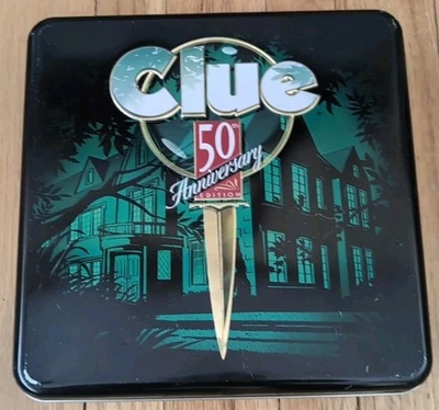 Clue 50th Anniversary Edition Board Game Collector's Tin 1998 Hasbro - Image 1 of 4