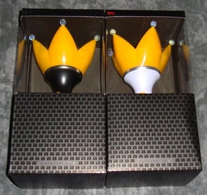 BIGBANG Penna Light Stick Ufficiale 2011 Concerto Modello Live Nero Bianco Set di 2 Nuove - Foto 1 di 8