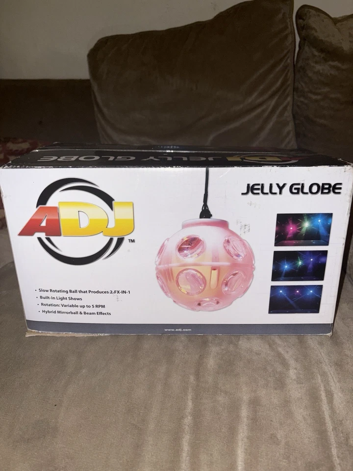 Adj Jelly Globe Espejo Bola Disco Luz DJ Escenario Iluminación Sonido Activado 12 pulgadas Foto 1 de 4
