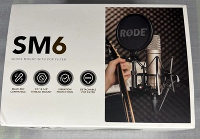 RODE SM6 Shock Mount with Detachable Pop Filter - Image 1 of 3