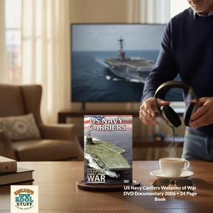 US Navy Carriers Weapons of War DVD Documentary 2006 + 24 Page Book - Picture 1 of 13