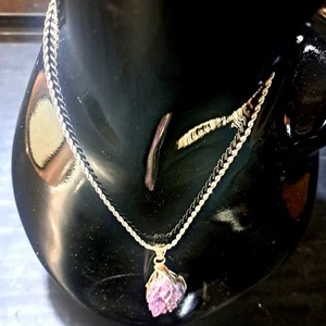 Artisan Crafted rough cut Amethyst Solitaire Pendant Sterling Silver 51.75 ctw - Picture 1 of 9