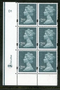 Gran Bretaña 2003 £2 máquina cilindro NEGRO 6 CON FALTA ERROR "£" U/M FREEPOST UK - Imagen 1 de 1