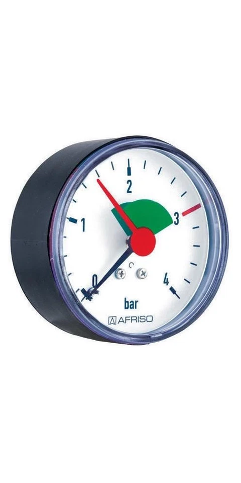 AFRISO Manometer Anz 0/4 bar HZ 63 G 1/4Zoll B axial HZ 63, G 1/4Z B, axial