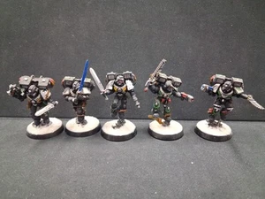 Warhammer Vanguard Veteran Squad Space Marines Metal OOP Vintage 2005 - Picture 1 of 9