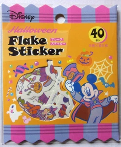 Disney Halloween Flake Sticker Japan Mickey Minnie Donald Daisy 40 pieces - Picture 1 of 3