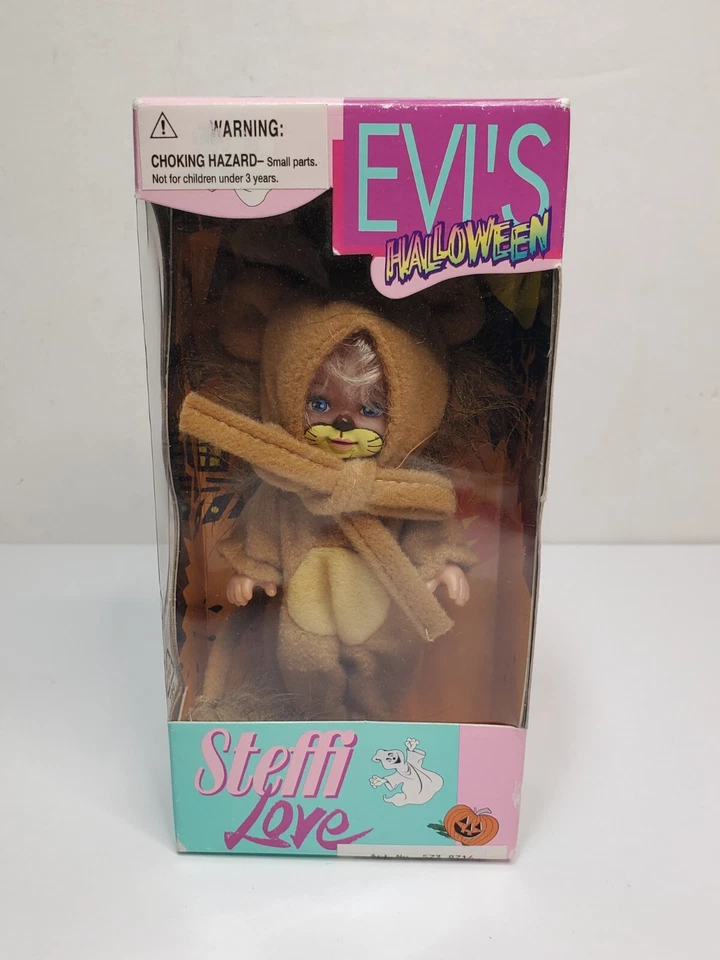2 Vintage Evi's Halloween Mouse & Frog Steffi Love by Simba Doll RARE