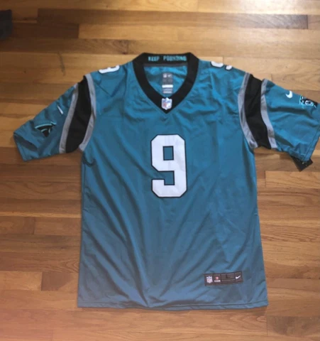 Bryce Young #9 Panthers Teal MENS Jersey ADULT  LARGE Stitched Replica Cover