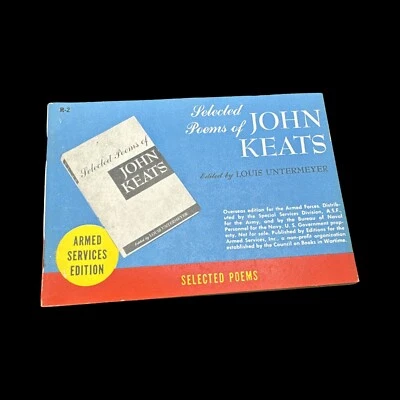 💥WW2 Armed Services Edition #R2💥Poems of JOHN KEATS - Imagem 1 de 4