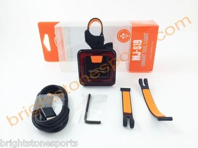 MagicShine MJ-819 4 Modos Inteligente Rojo LED Luz Trasera Incorporada USB Batería Recargable Foto 1 de 4