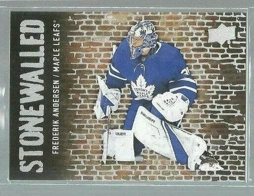 2018-19 Upper Deck Stonewalled #SW18 Frederik Andersen (ref49145) - Image 1 of 1