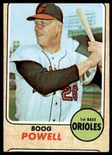 1968 TOPPS BOOG POWELL BALTIMORE ORIOLES #381