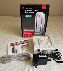 Motorola SB6141 Surfboard Extreme Cable Modem **COMES WITH EVERYTHING** - Picture 1 of 6