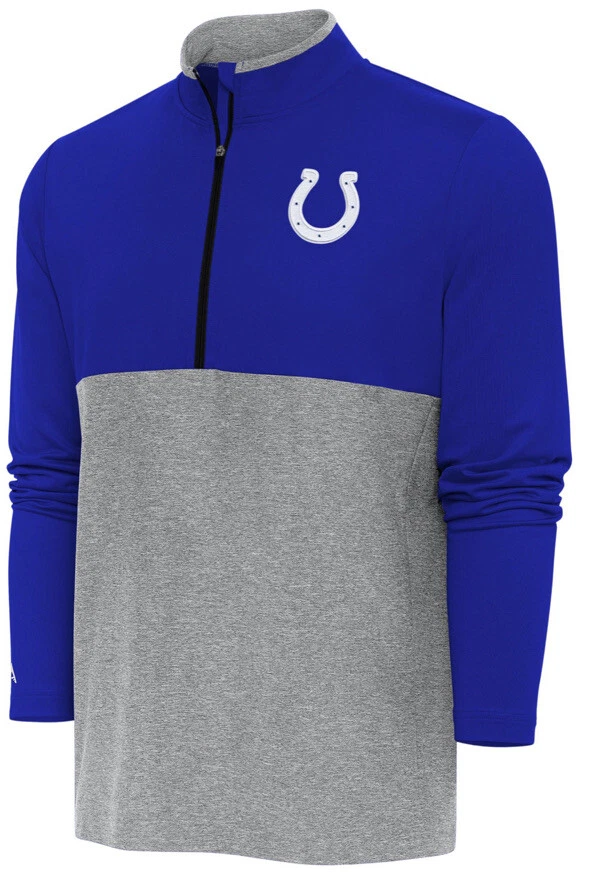 Antigua Men’s Indianapolis Colts Zone Blue 1/4 Zip Pullover Jacket Large L - Image 1 of 4