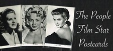 THE PEOPLE Show Parade 1950s ☆ FILM STAR ☆ Postcard Size Cards #P1001 to #P1195