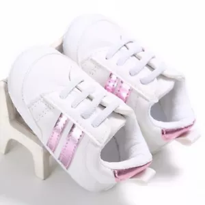 Classic Baby Boy Girl Crib Shoes Infant Sneakers Casual Shoes Newborn Baby Shoes - Picture 1 of 1