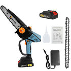 Conentool Electric Cordless Chainsaw 8" 20Cm One-Hand Saw Wood Cutter 1/2Battery