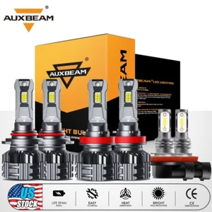 For Toyota Sienna 2011-2018 AUXBEAM 6500K LED Headlight High Lo Fog Light Canbus - Picture 1 of 12