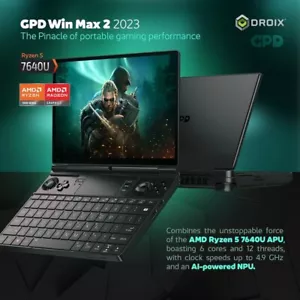 GPD WIN Max 2 Ryzen 5 7640U 10" Touch Gaming Handheld 16GB 1TB SSD OCULINK TB4 - Picture 1 of 15